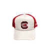SOUTH CAROLINA GAMECOCKS WHITE WITH C BLOCK HAT