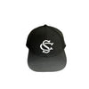 SOUTH CAROLINA GAMECOCKS BLACK WITH WHITE SC HAT