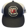 SOUTH CAROLINA GAMECOCKS BLACK AND WHITE C BLOCK HAT