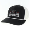 SOUTH CAROLINA GAMECOCKS EST. 1801 BLACK AND WHITE TRUCKER WITH ROPE