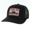 SOUTH CAROLINA GAMECOCKS BLACK MESH TRUCKER WITH CAROLINA GAMECOCKS PATCH