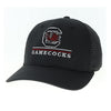 SOUTH CAROLINA GAMECOCKS BLACK BLOCK C ABOVE GAMECOCKS HAT