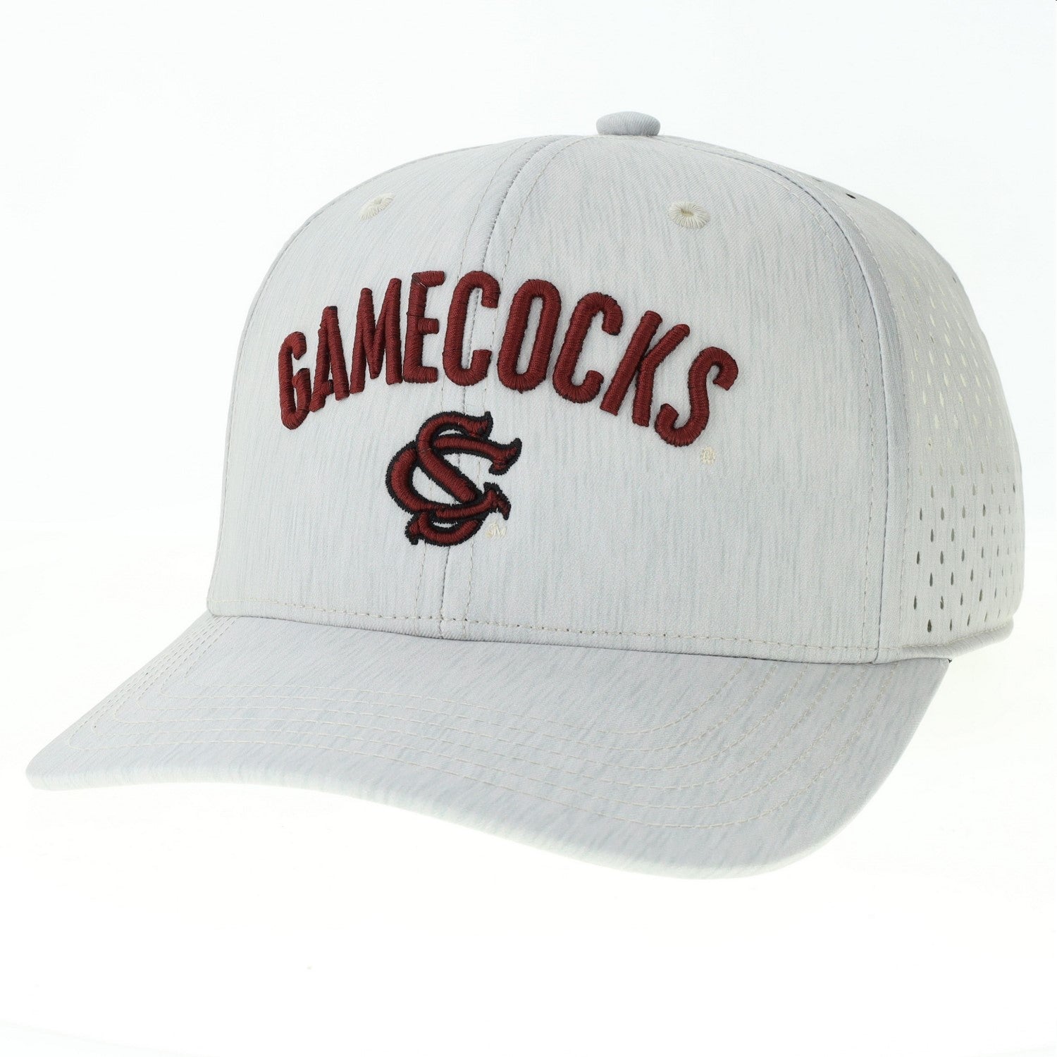 SOUTH CAROLINA GAMECOCKS LIGHT GRAY ARCH GAMECOCKS BASEBALL HAT