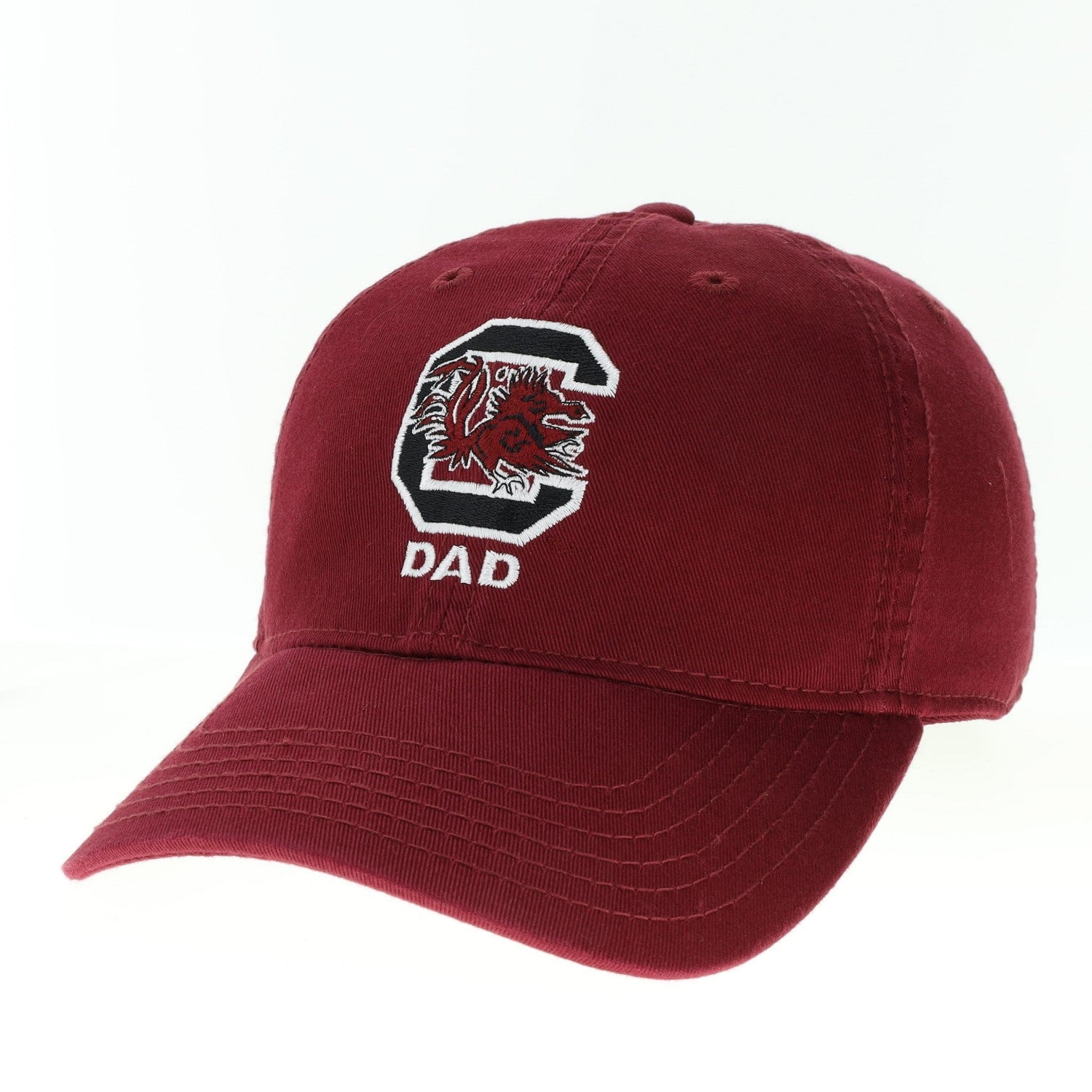 SOUTH CAROLINA GAMECOCKS GARNET BLOCK C DAD HAT