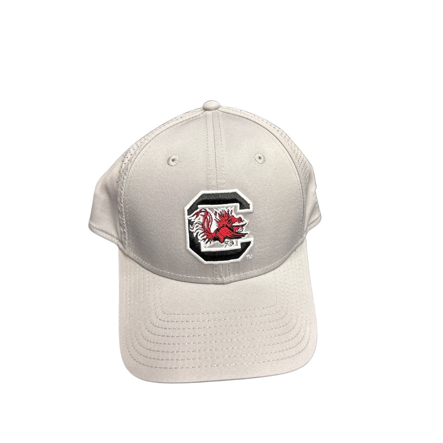 SOUTH CAROLINA GAMECOCKS GRAY C BLOCK S/M HAT