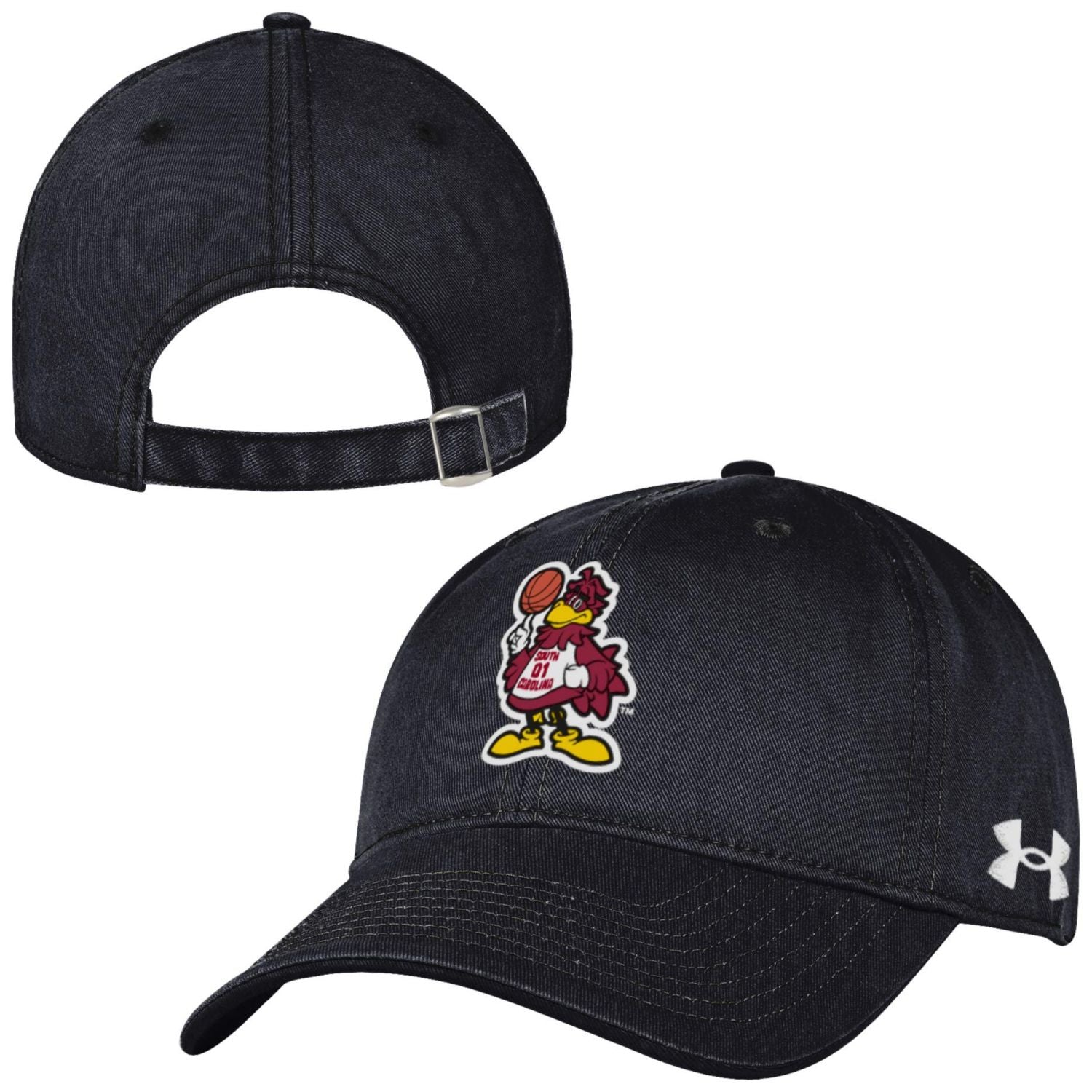 SOUTH CAROLINA GAMECOCKS UA BLACK COCKY BASKETBALL HAT