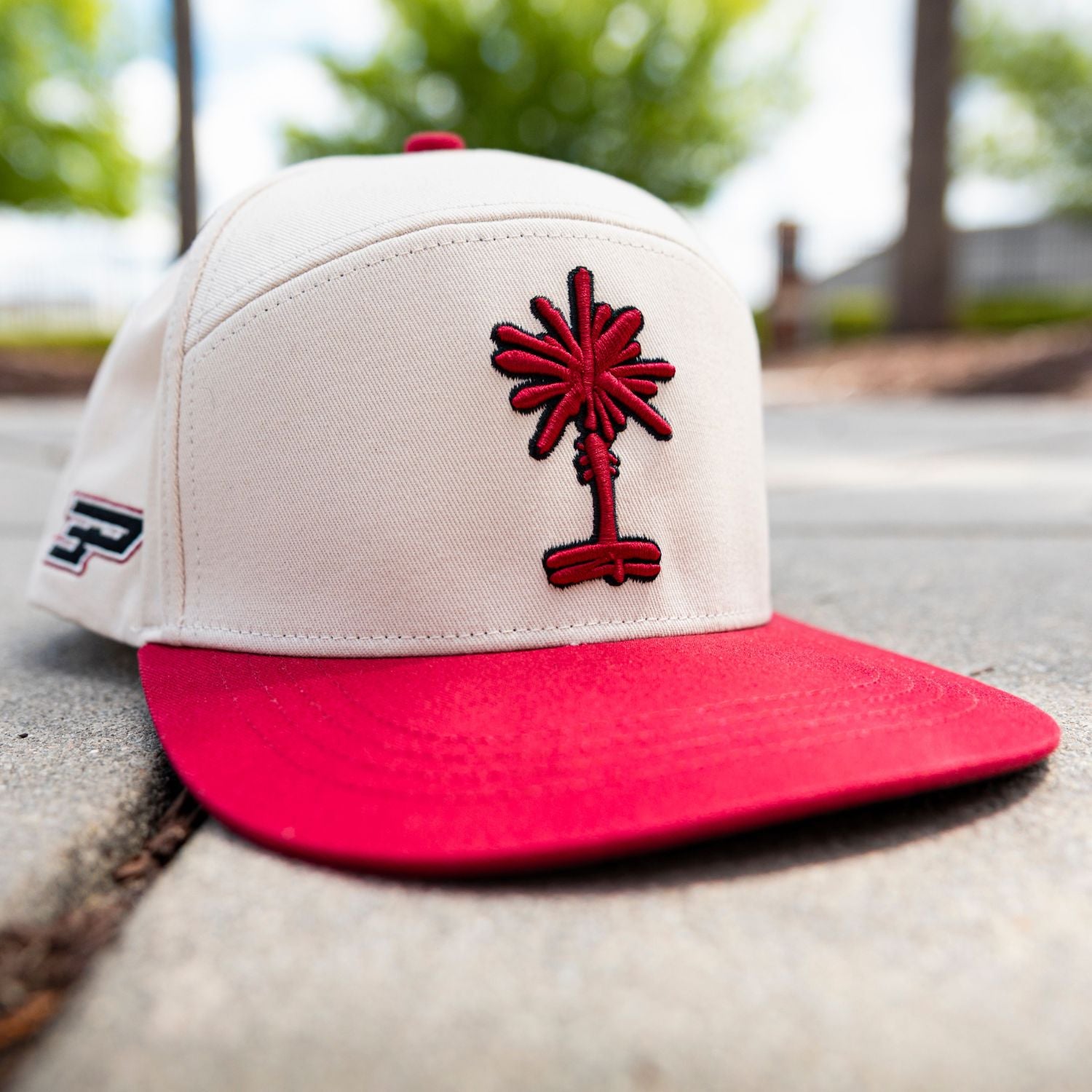 SOUTH CAROLINA GAMECOCKS KHAKI/GARNET PETRY SNAPBACK