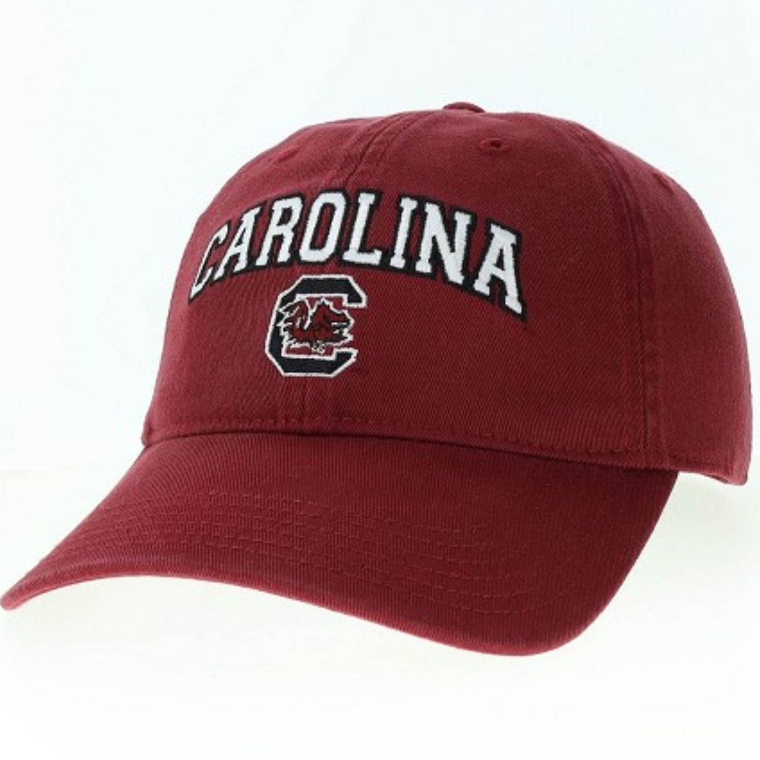SOUTH CAROLINA GAMECOCKS GARNET ARCH CAROLINA WITH C BLOCK HAT