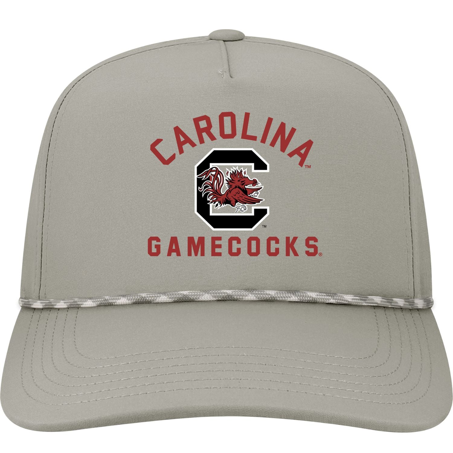 SOUTH CAROLINA GAMECOCKS GRAY ARCH CAROLINA C BLOCK ROPE HAT