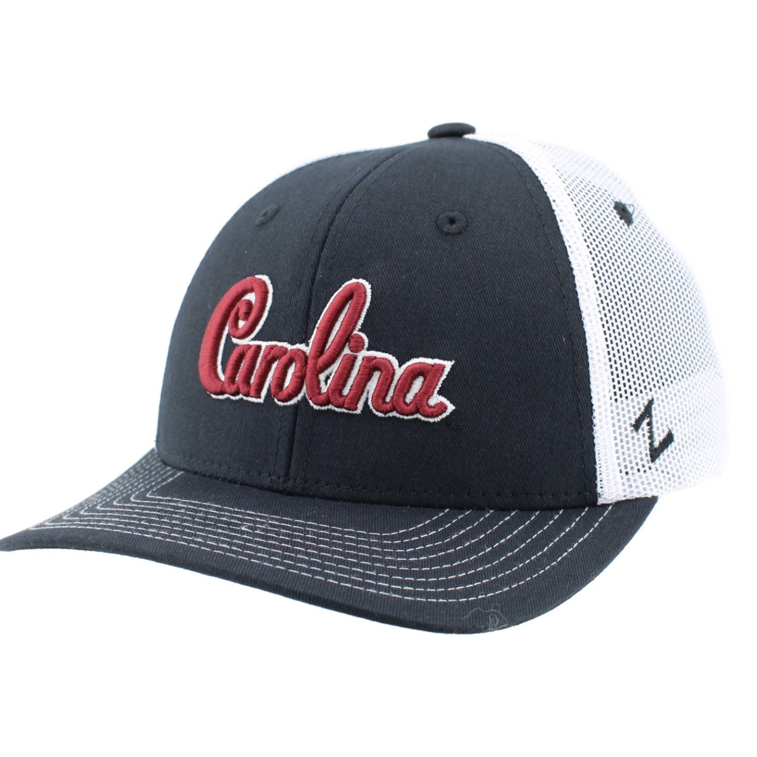 SOUTH CAROLINA GAMECOCKS BLACK SCRIPT TRUCKER HAT