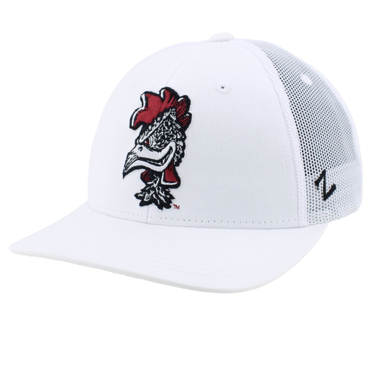 SOUTH CAROLINA GAMECOCKS WHITE VAULT ROOSTER TRUCKER HAT