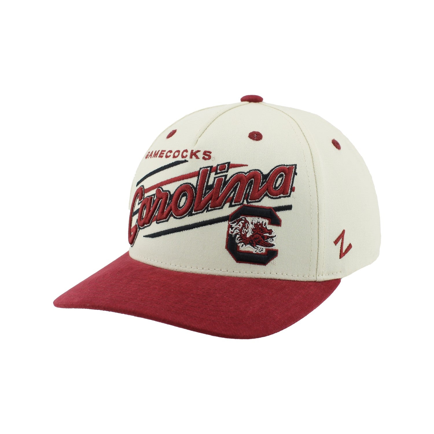 SOUTH CAROLINA GAMECOCKS IVORY 3D EMBROIDERED HAT