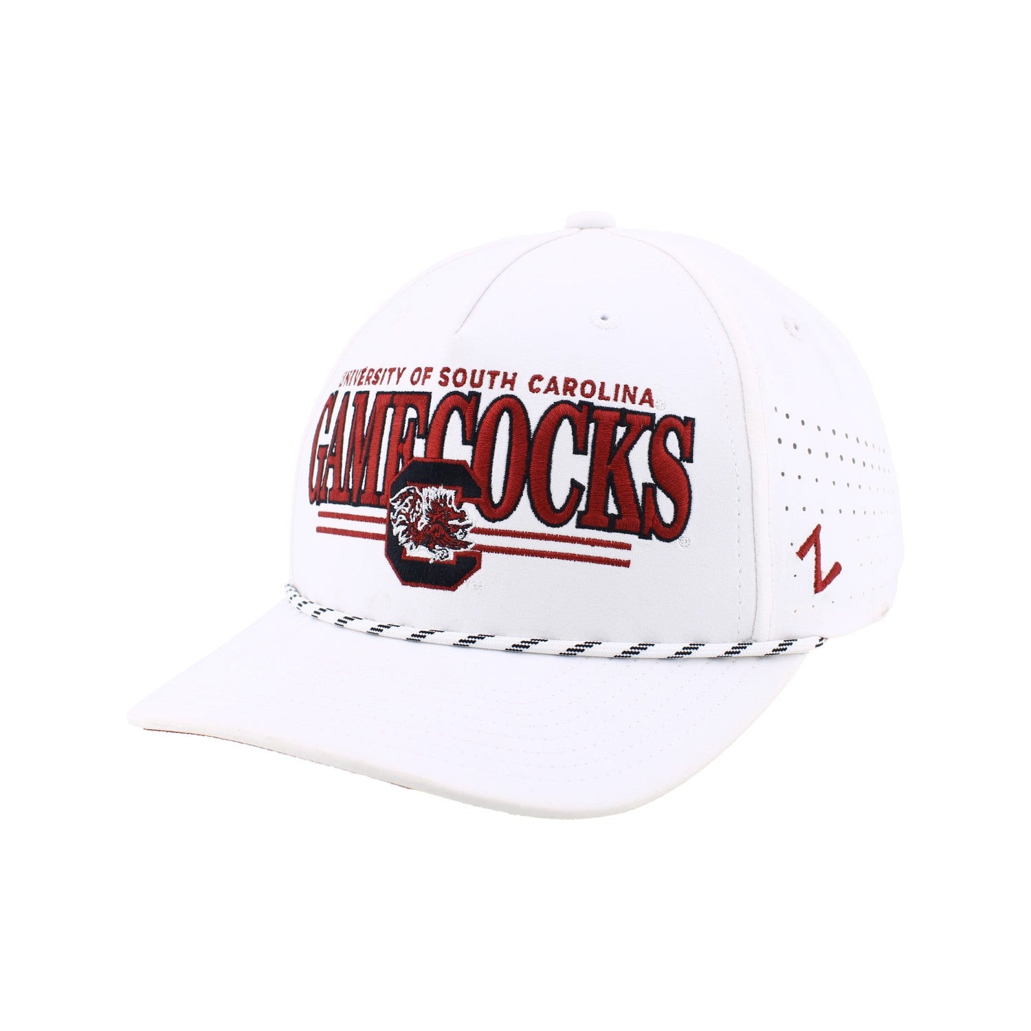SOUTH CAROLINA GAMECOCKS WHITE BIRDIE ROPE HAT