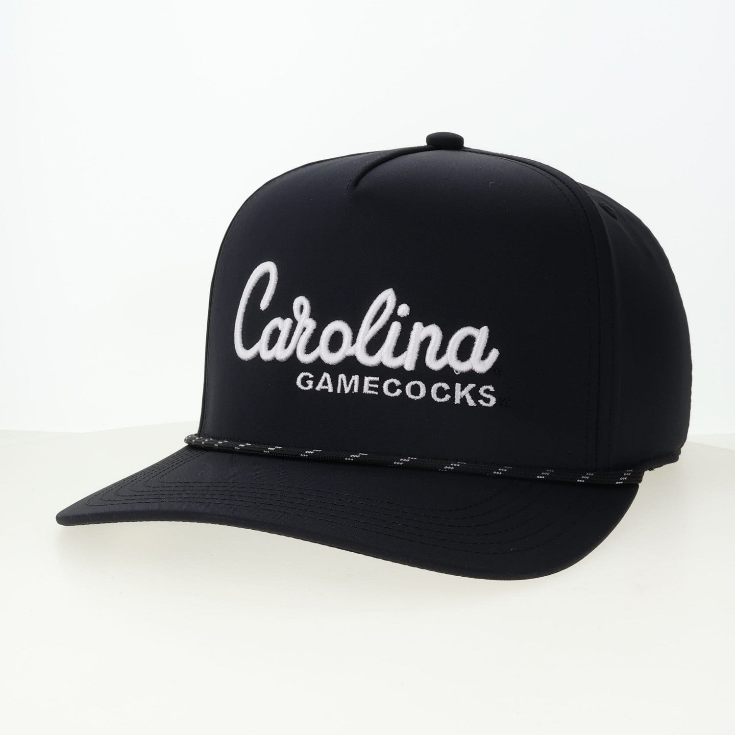 SOUTH CAROLINA GAMECOCKS BLACK SCRIPT ROPE CADDY HAT