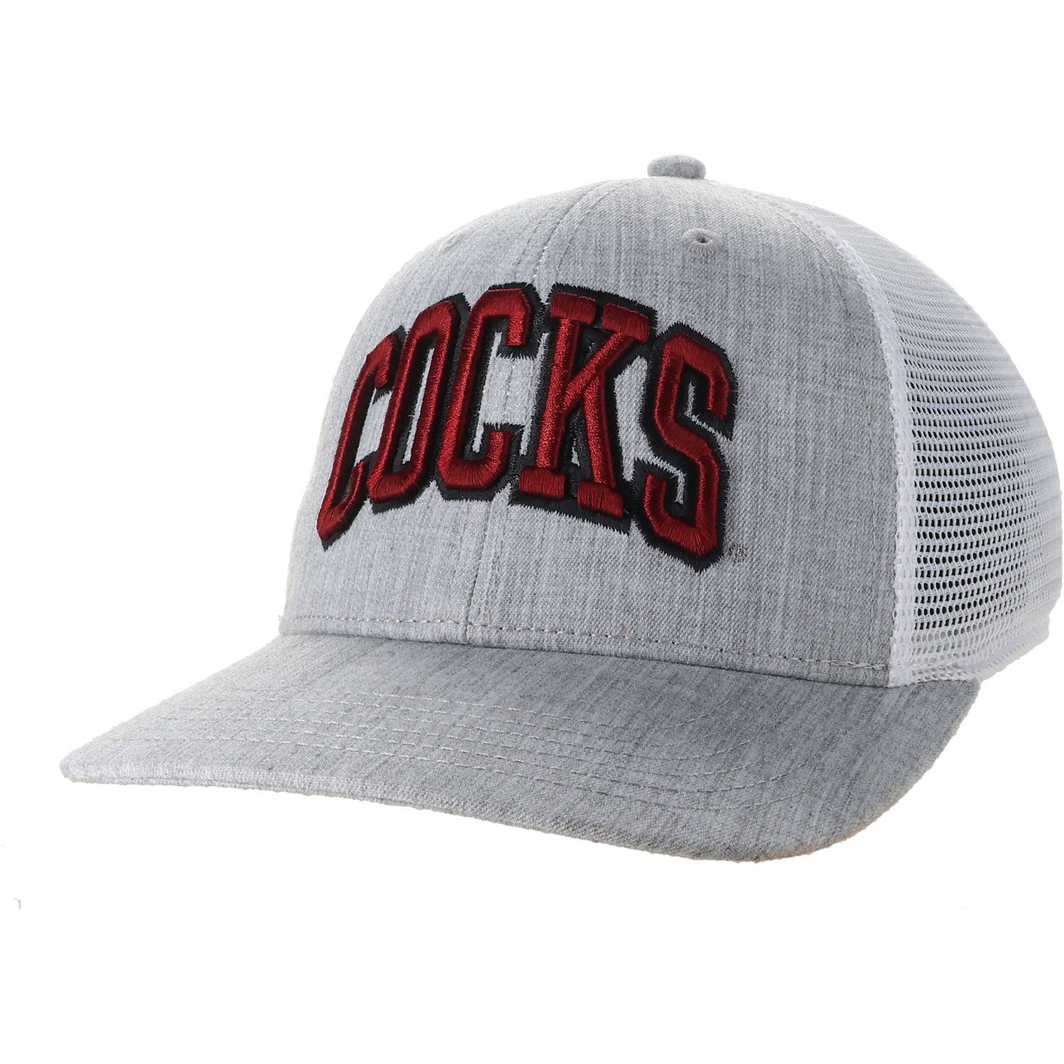 SOUTH CAROLINA GAMECOCKS GRAY ARCH COCKS TRUCKER