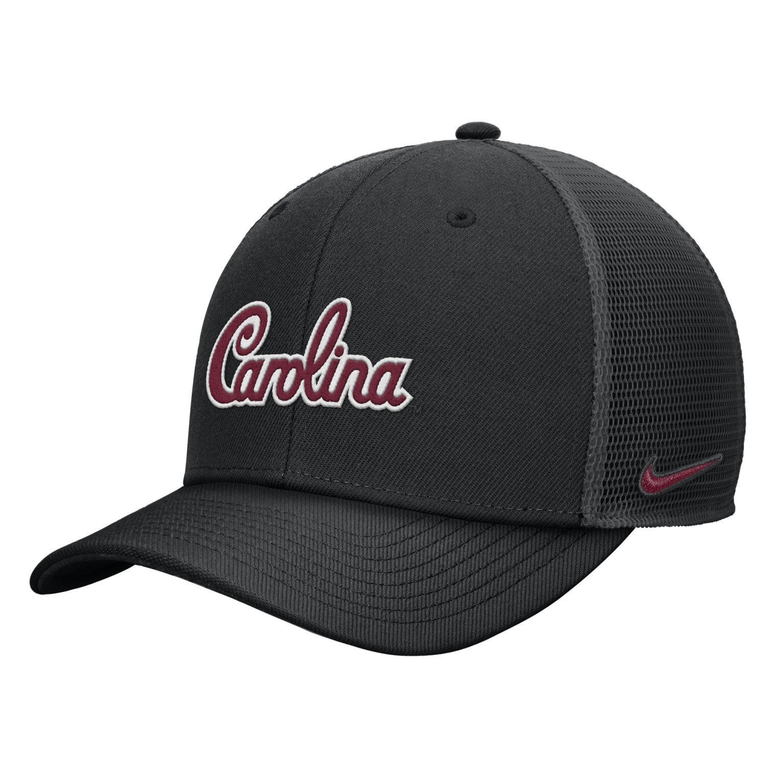 SOUTH CAROLINA GAMECOCKS BLACK SCRIPT NIKE FOAM TRUCKER