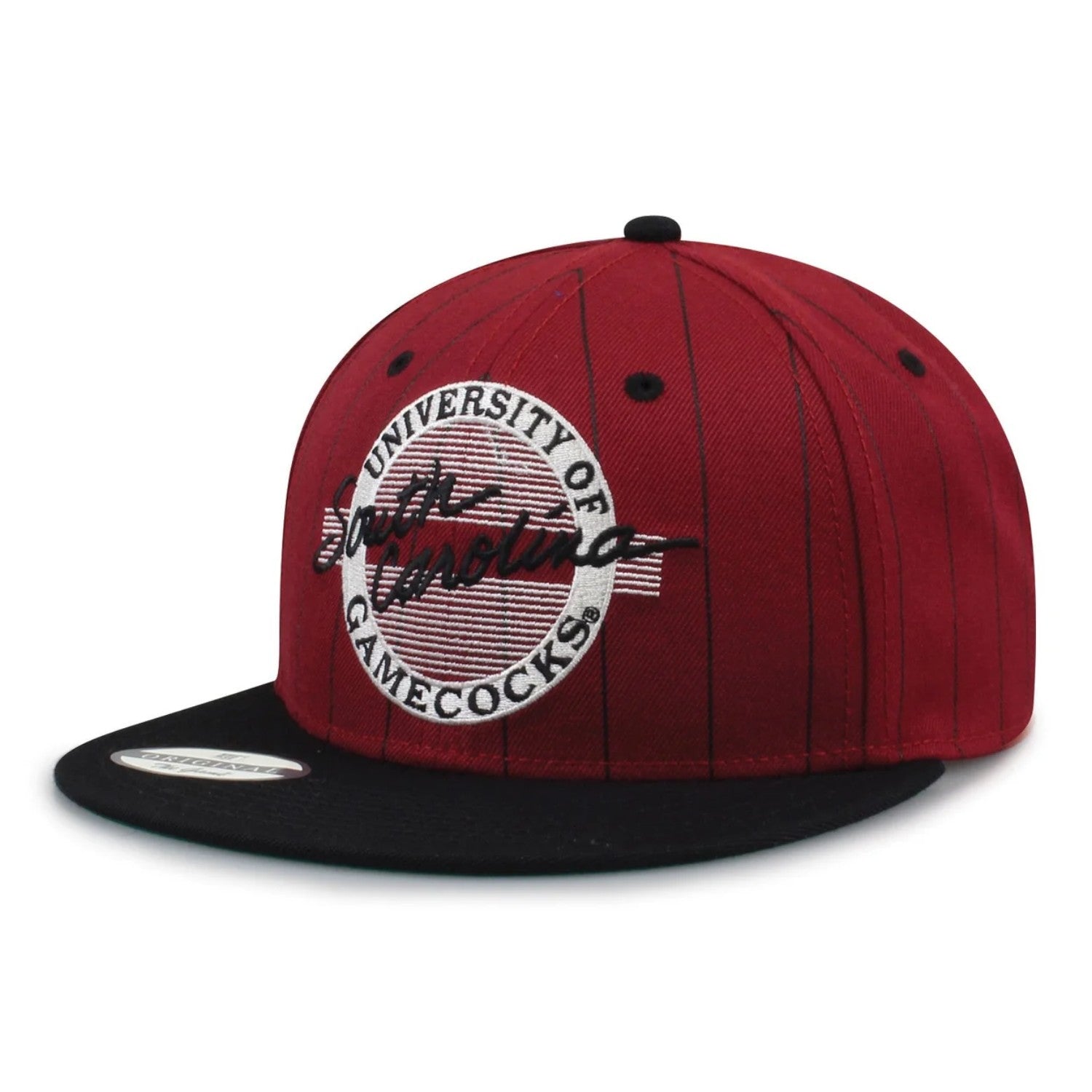 SOUTH CAROLINA GAMECOCKS GARNET AND BLACK '90 PIN SNAPBACK