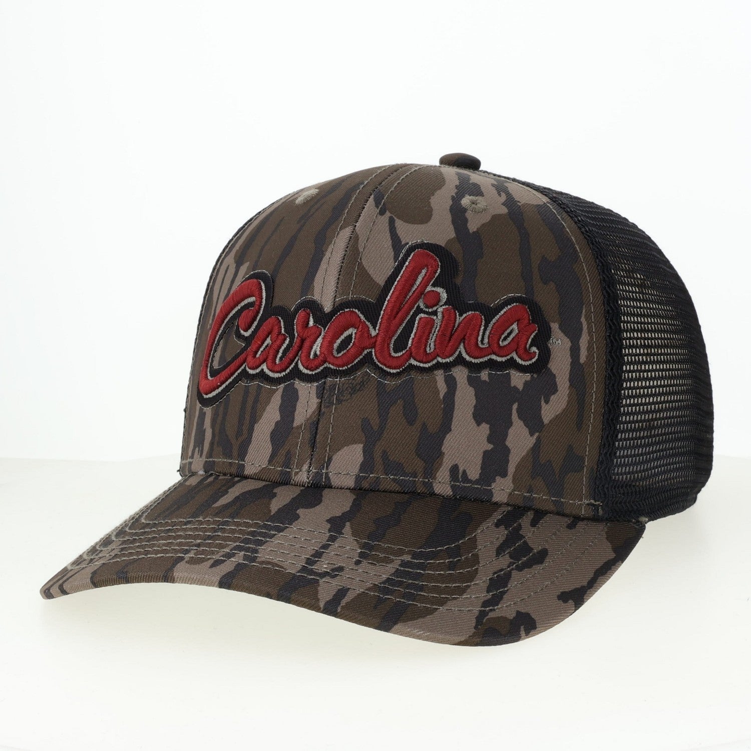 SOUTH CAROLINA GAMECOCKS CURSIVE CAROLINA CAMO TRUCKER HAT