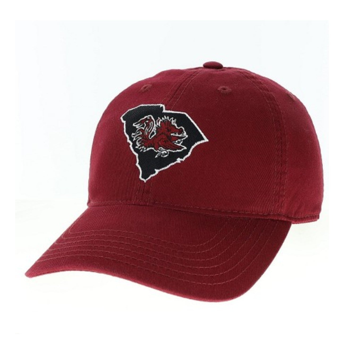 SOUTH CAROLINA GAMECOCKS GARNET STATE WITH GAMECOCK HAT