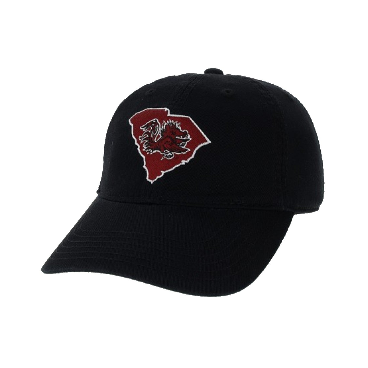 SOUTH CAROLINA GAMECOCKS BLACK STATE WITH GAMECOCK HAT