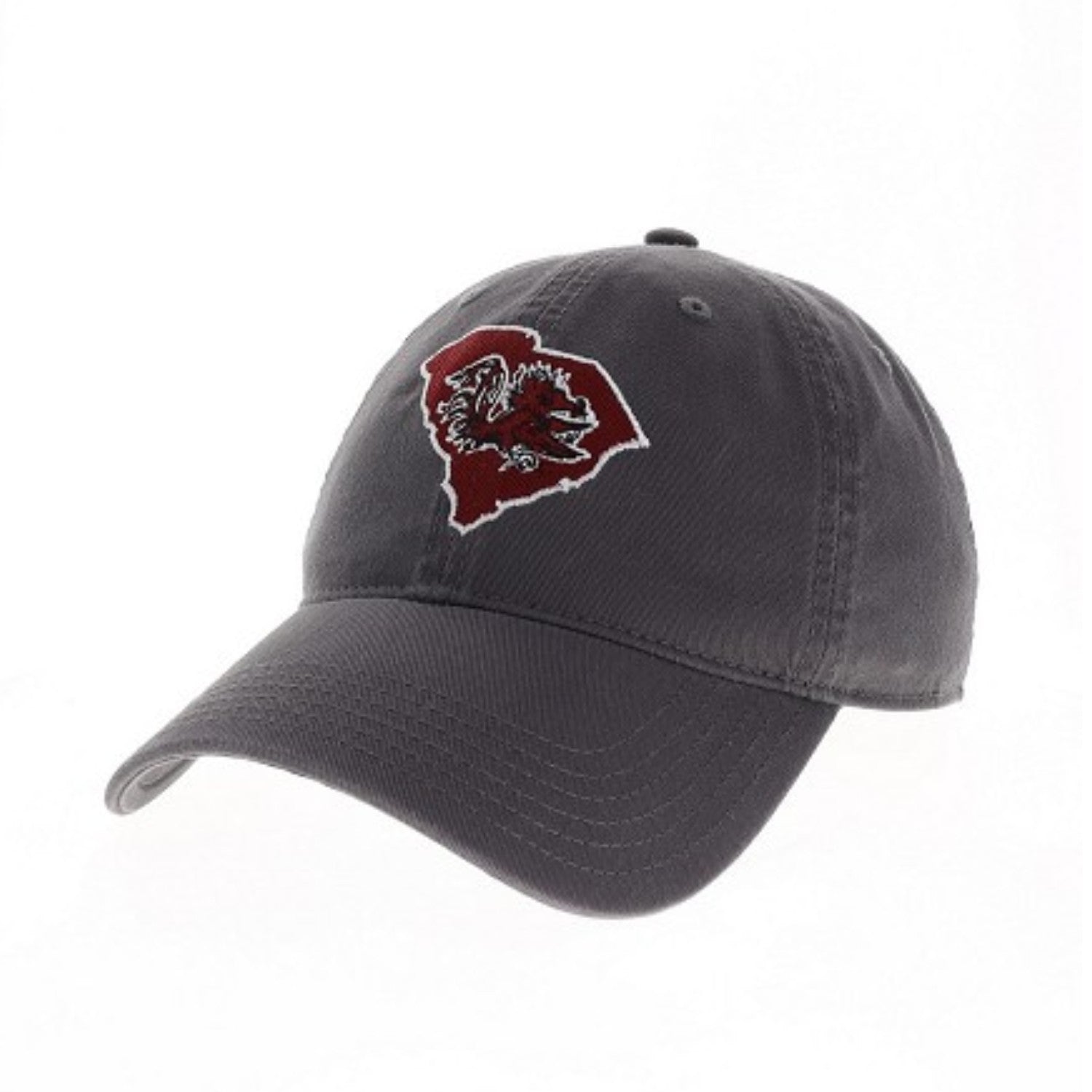 SOUTH CAROLINA GAMECOCKS GRAY STATE WITH GAMECOCK HAT