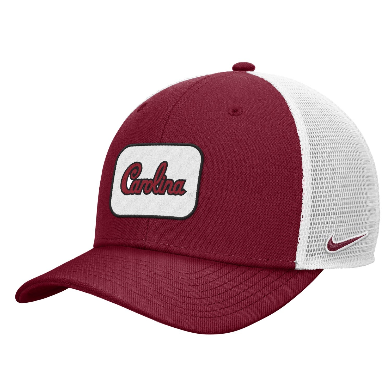 SOUTH CAROLINA GAMECOCKS GARNET SCRIPT CAROLINA PATCH NIKE RISE TRUCKER