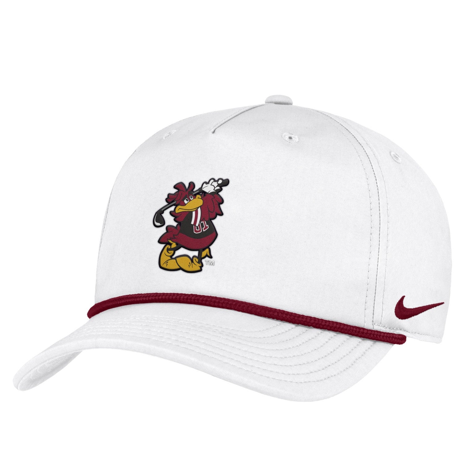 SOUTH CAROLINA GAMECOCKS WHITE GOLFING COCKY NIKE ROPE HAT
