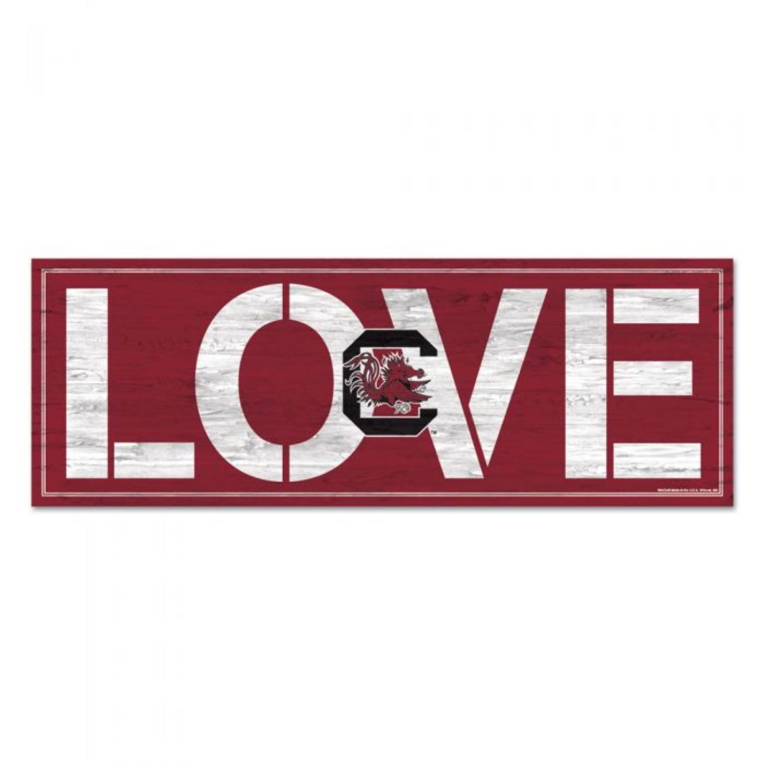 South Carolina Gamecocks Wood Sign 8"x23" 1/4"