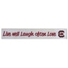 3X20 SOUTH CAROLINA LIVE LAUGH LOVE SIGN