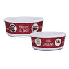 CAROLINA GAMECOCKS 2PC BOWL SET WITH LIDS