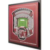 SOUTH CAROLINA GAMECOCKS GARNET STADIUM 3D WALL ART