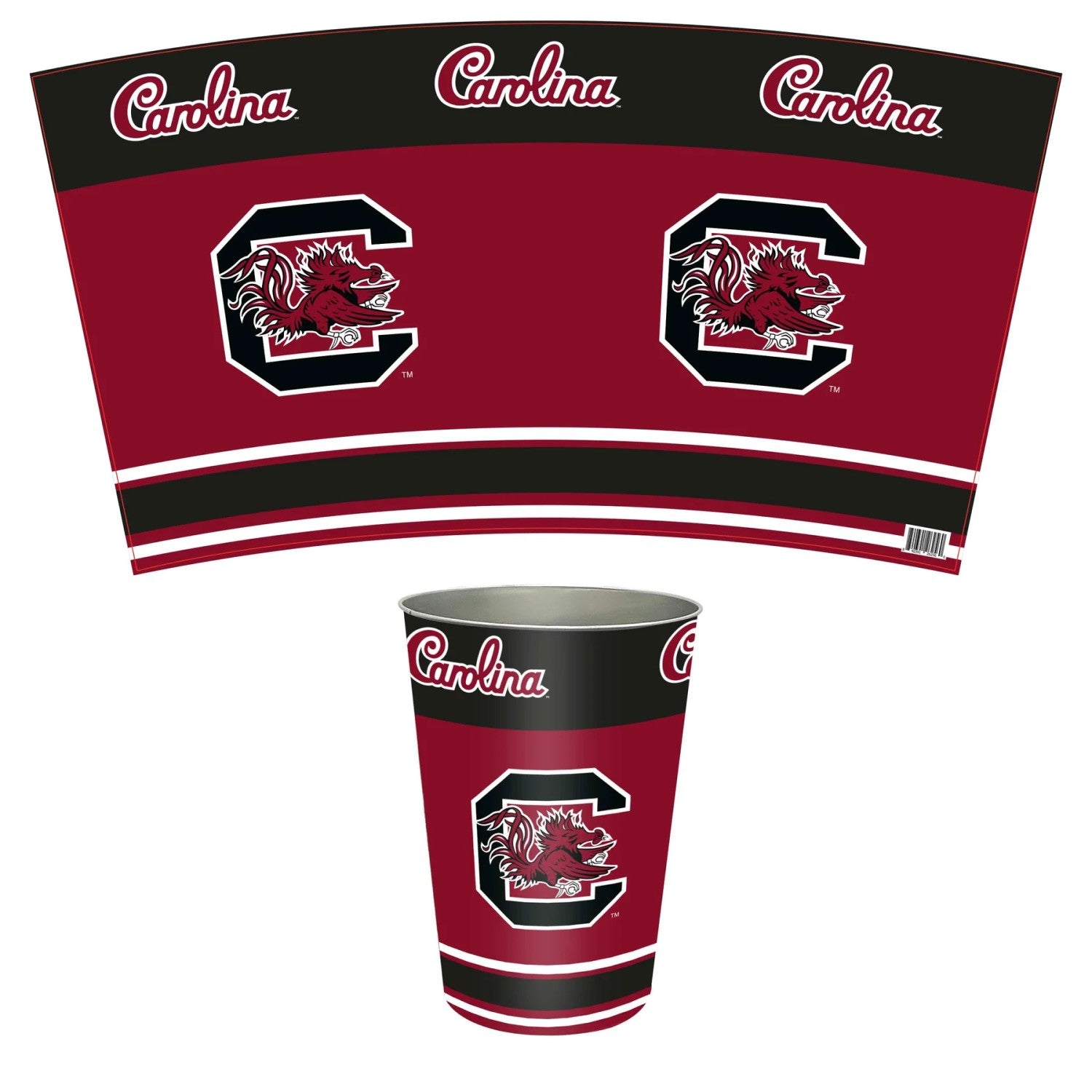 SOUTH CAROLINA GAMECOCKS WASTE BASKET
