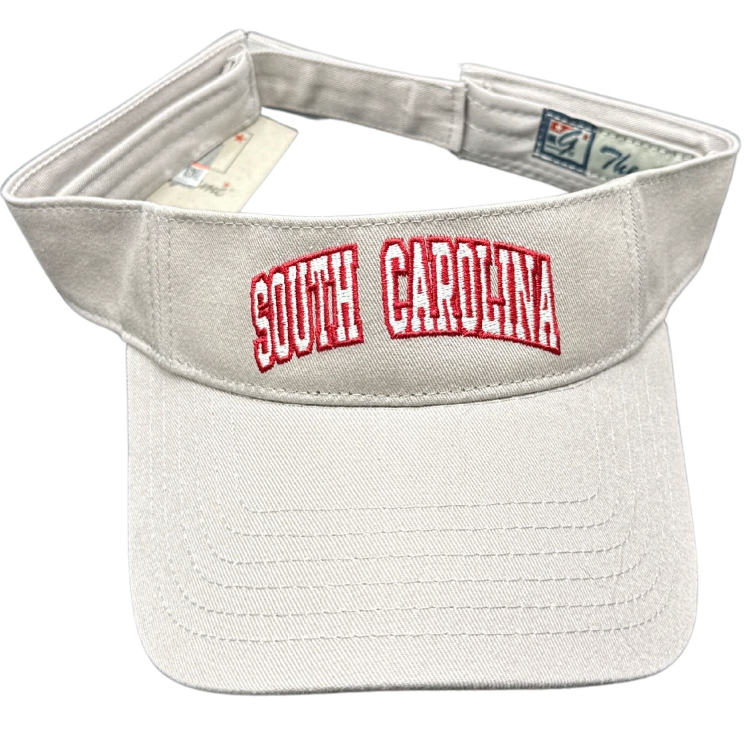 SOUTH CAROLINA GAMECOCKS GRAY ARCH VISOR