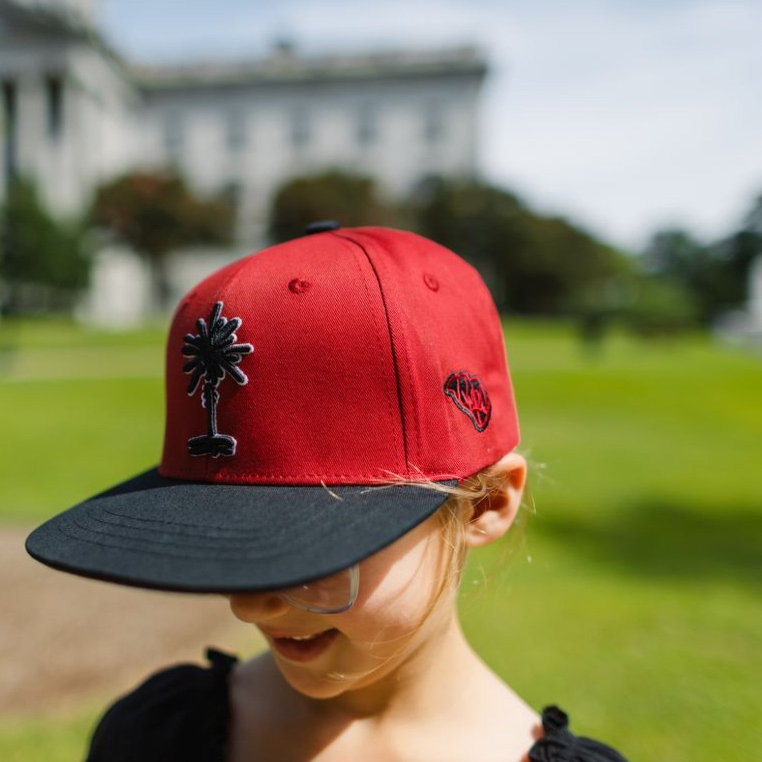 SOUTH CAROLINA GAMECOCKS GARNET AND BLACK YOUTH PALMETTO HAT