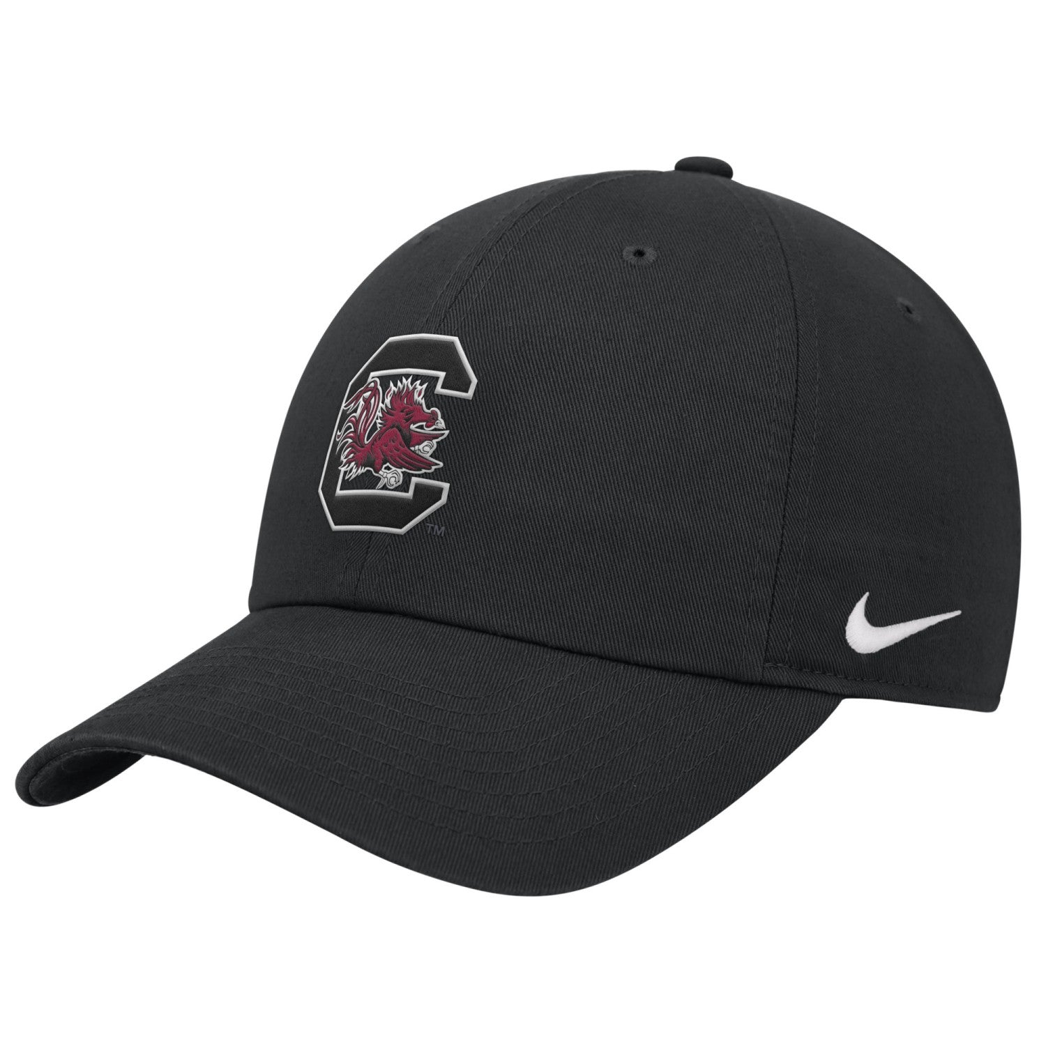 SOUTH CAROLINA GAMECOCKS BLACK BLOCK C NIKE YOUTH CLUB HAT