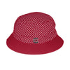 GARNET AND WHITE DOT INFANT BUCKET HAT