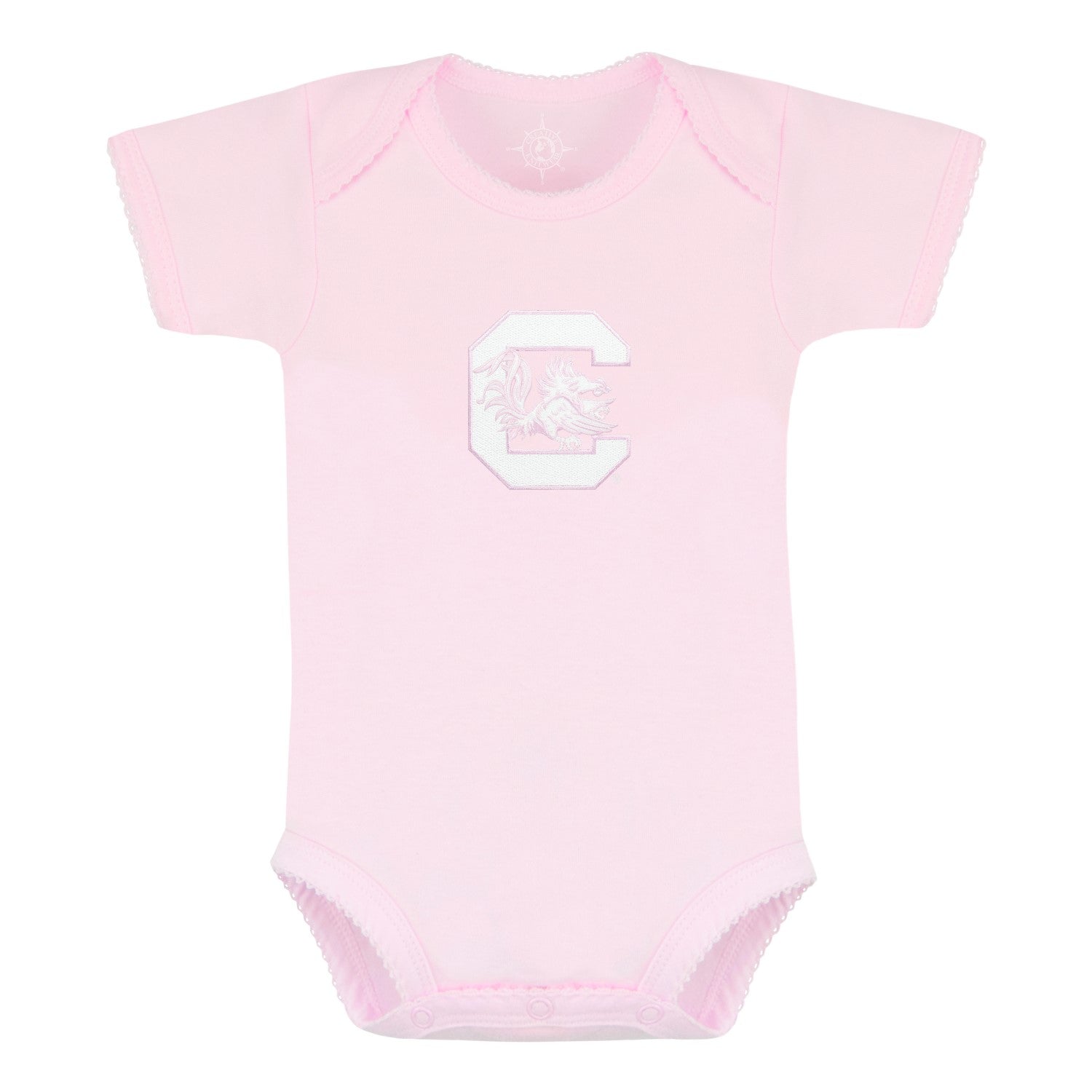 SOUTH CAROLINA GAMECOCKS PINK ONESIE