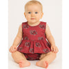 SOUTH CAROLINA GAMECOCKS GARNET 0-3 MONTH ONESIE DRESS