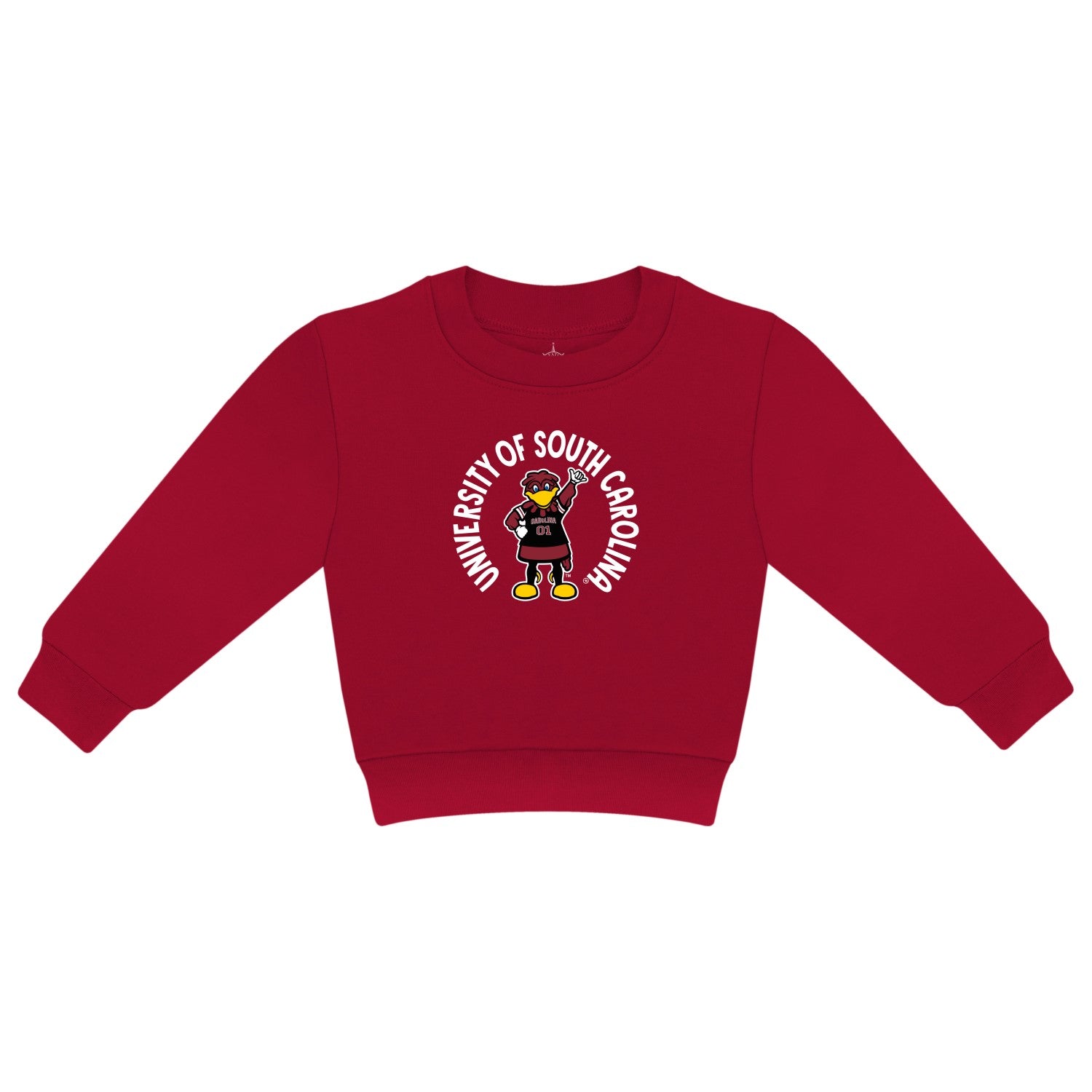 SOUTH CAROLINA GAMECOCKS GARNET COCKY INFANT CREW
