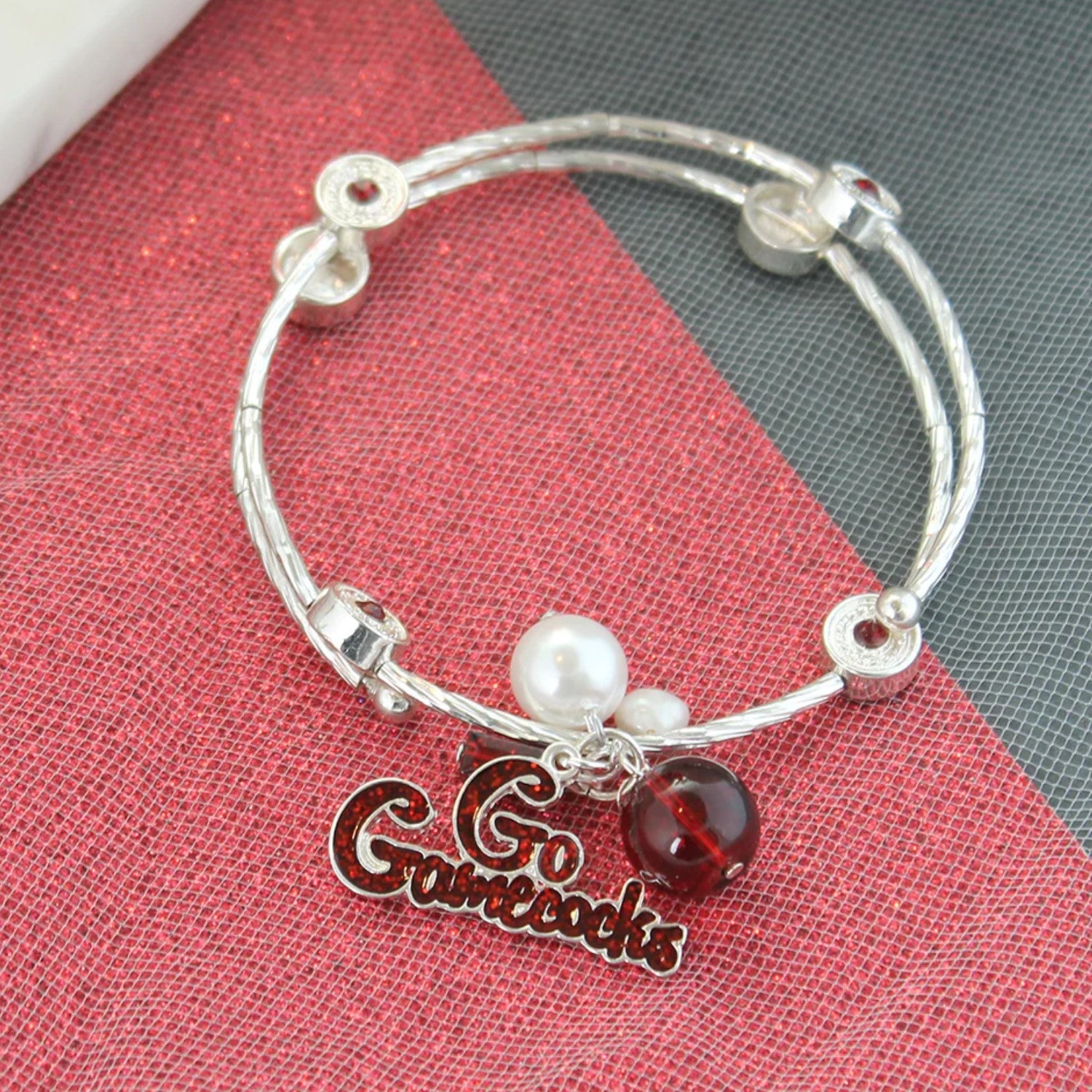 GO GAMECOCKS WRAP BRACELET