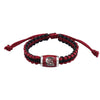 SOUTH CAROLINA GARNET AND BLACK BLOCK C BRAIDED BRACELET