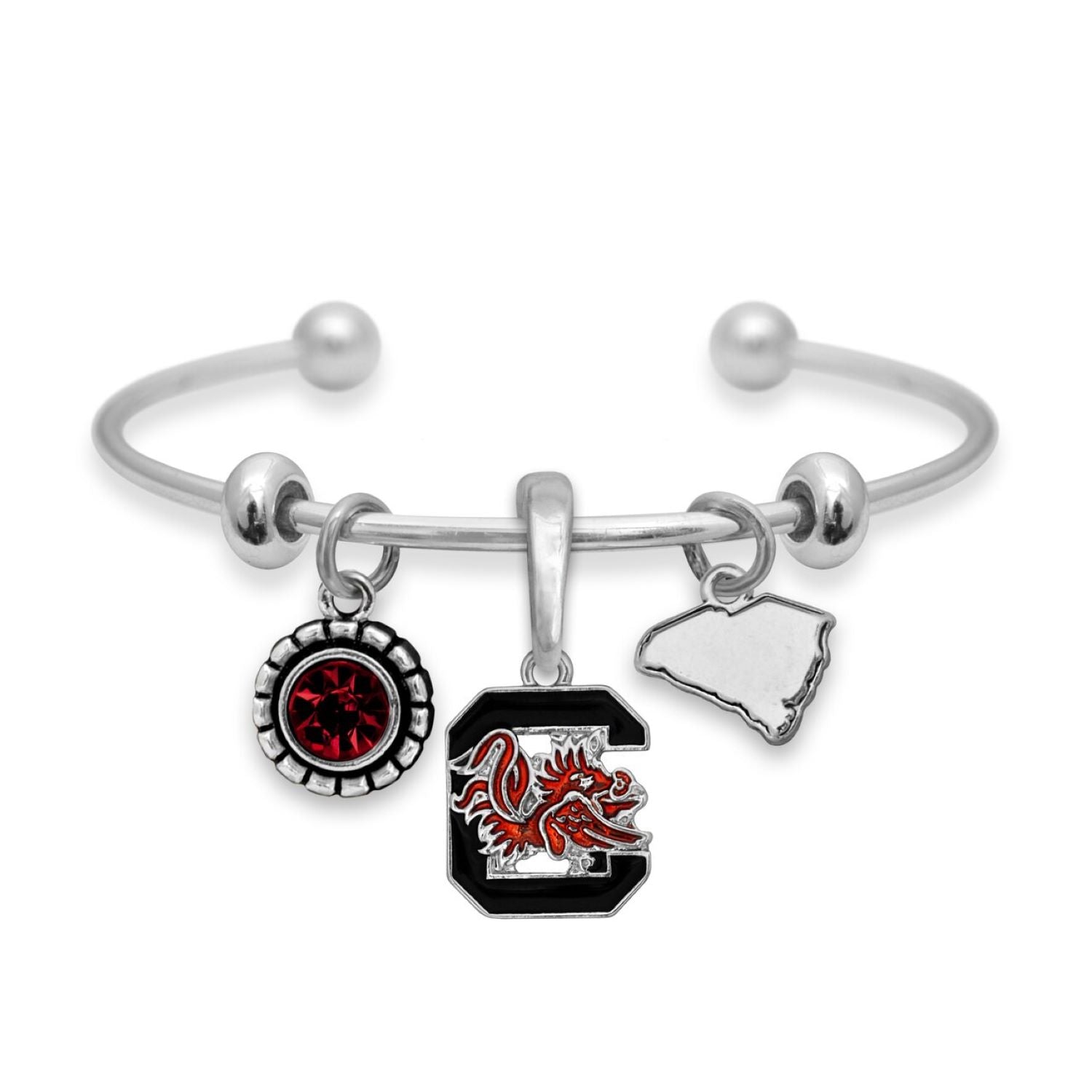 SOUTH CAROLINA HOME SWEET SCHOOL SILVER TONE BRACELET