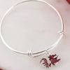 SOUTH CAROLINA GAMECOCKS ENAMEL GAMECOCK WIRE BRACELET