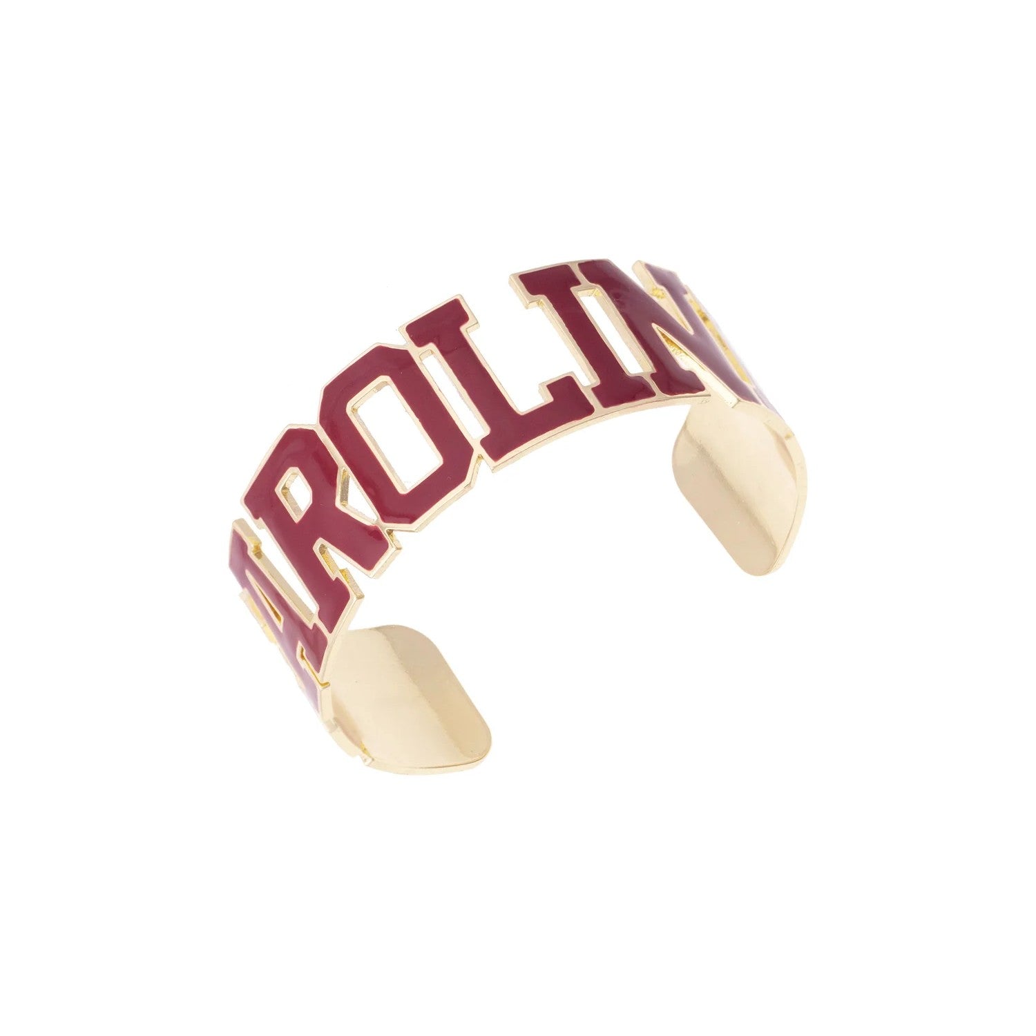 SOUTH CAROLINA GAMECOCKS GOLD TONE CAROLINA CUFF BRACELET