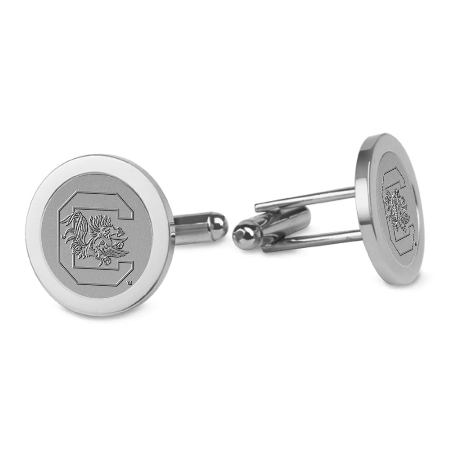 SOUTH CAROLINA SILVER TONE CUFF LINKS