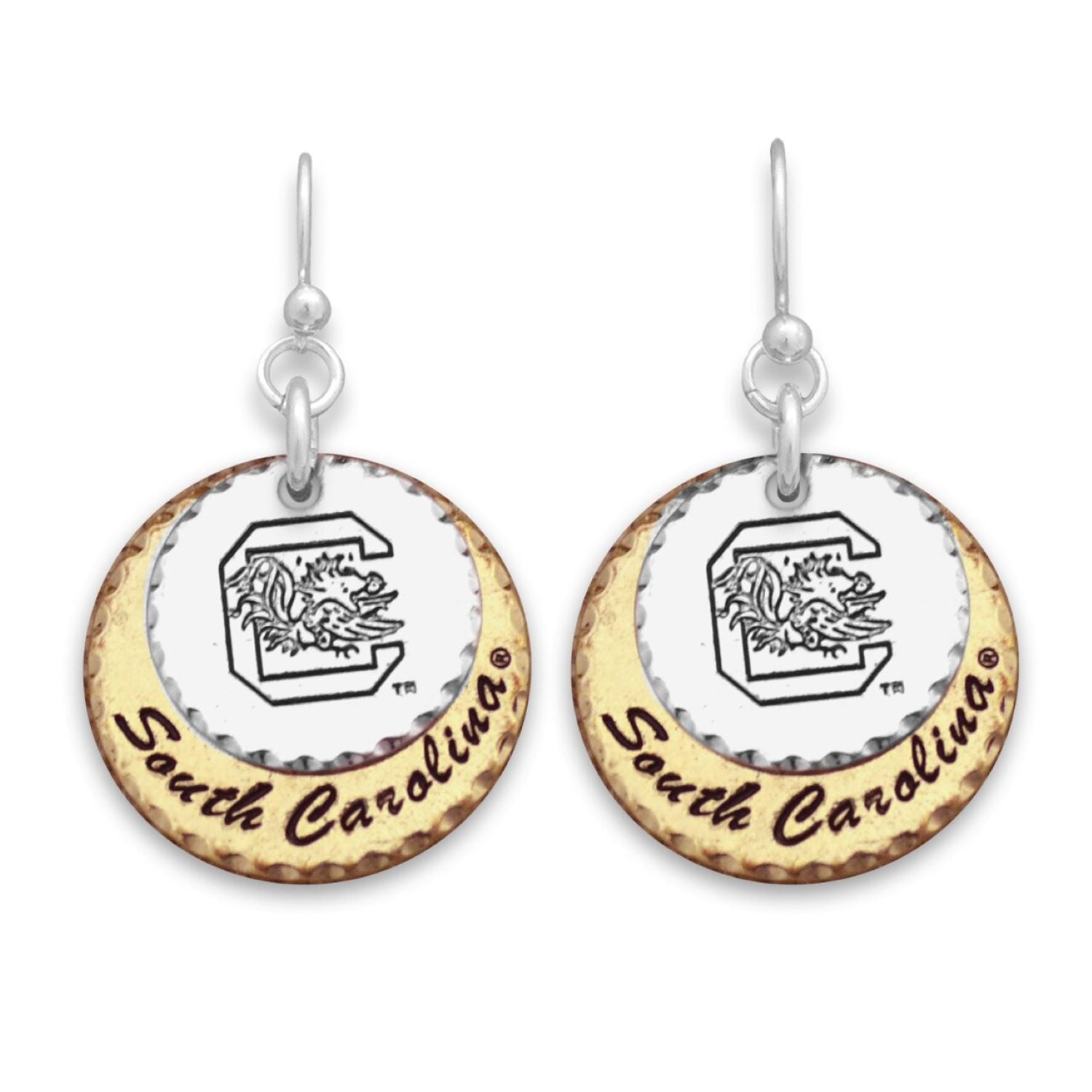 SOUTH CAROLINA HAUTE STAMP EARRINGS