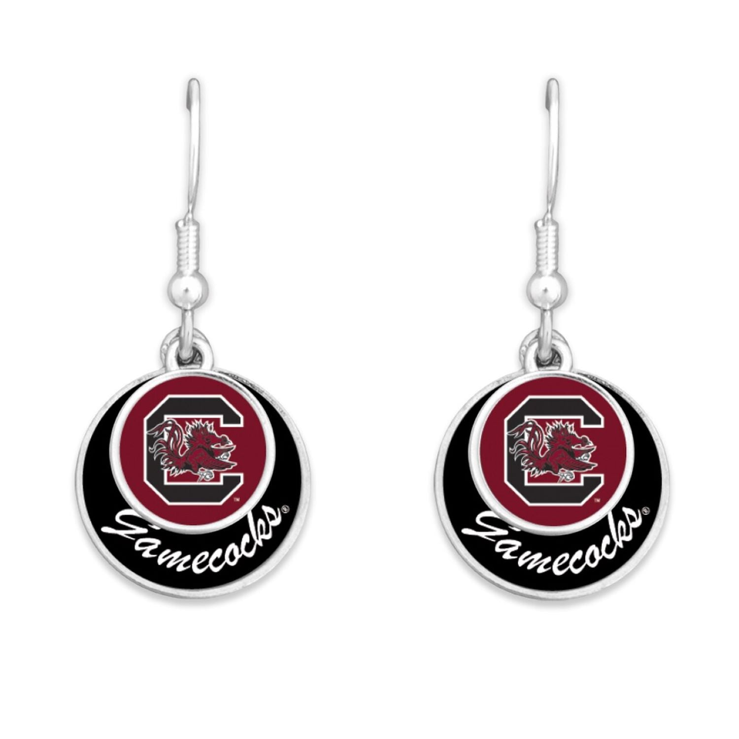 SOUTH CAROLINA STACKED DISC EARRINGS