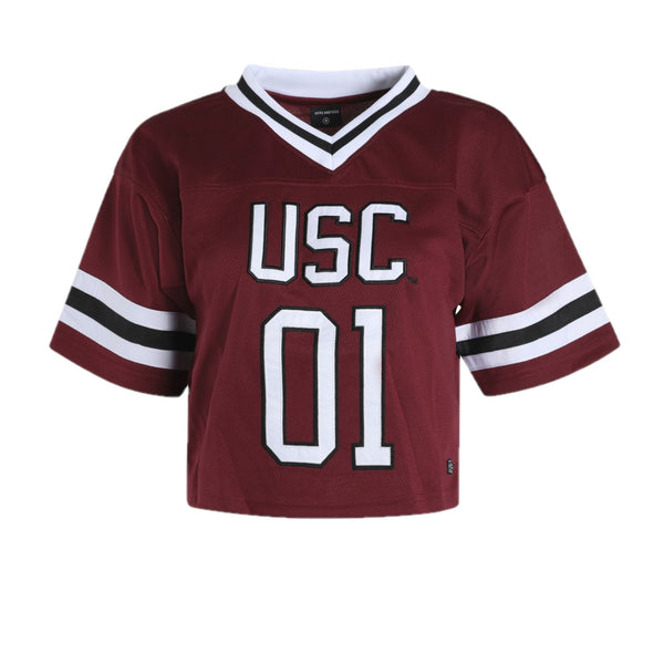 SOUTH CAROLINA GAMECOCKS GARNET CROP FOOTBALL JERSEY - Gamecock Traditions
