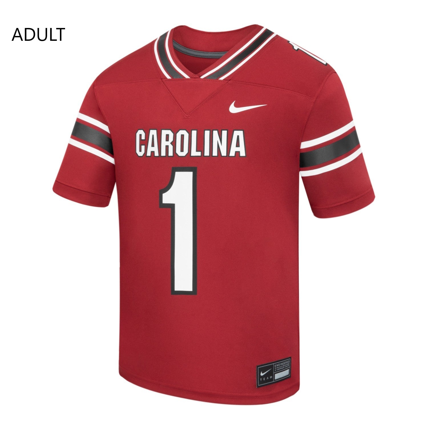 SOUTH CAROLINA GAMECOCKS GARNET #1 NIKE REPLICA FOOTBALL JERSEY