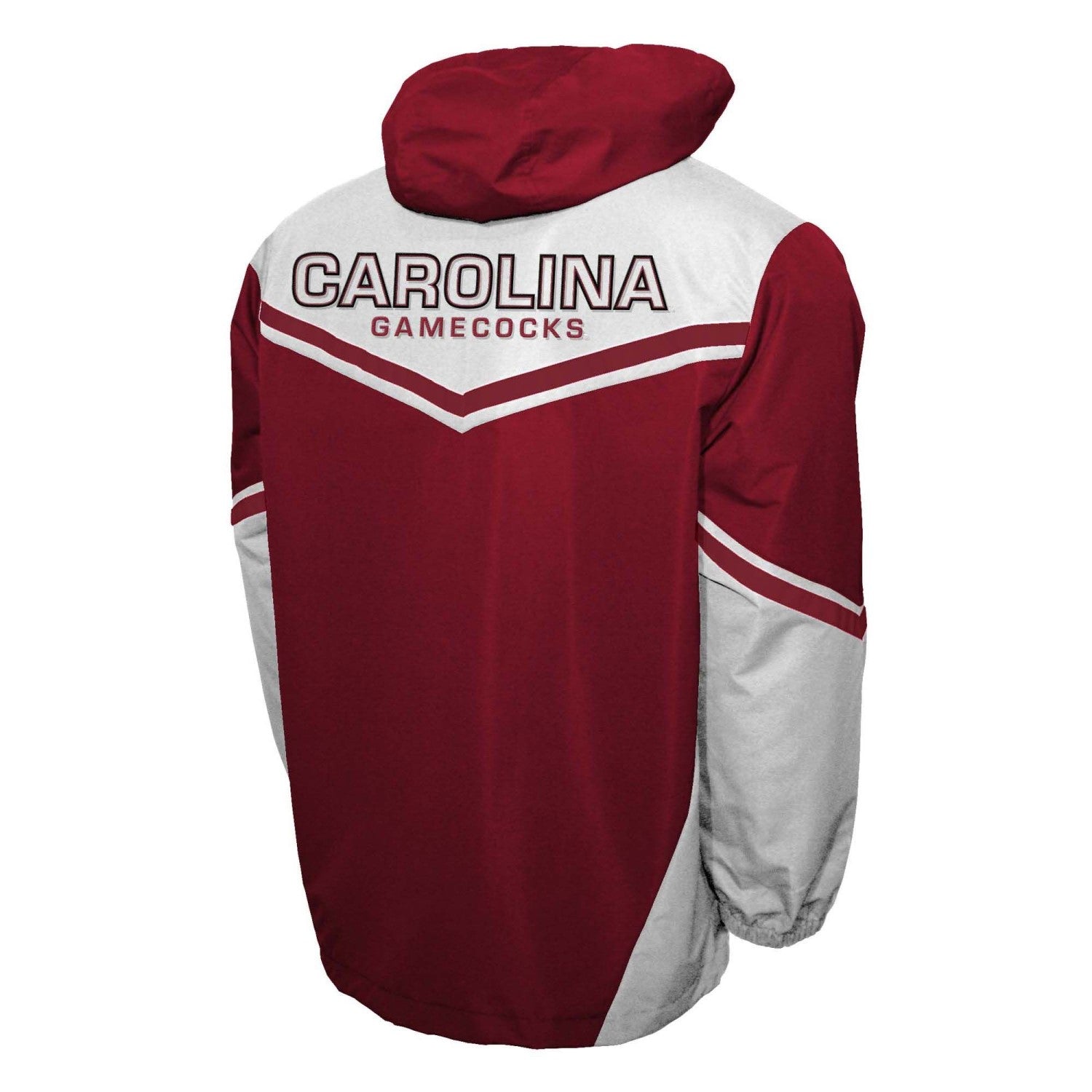 SOUTH CAROLINA GAMECOCKS GARNET AND WHITE ACTION 1/4 ZIP